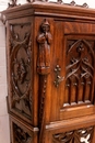 Gothic style Cabinet in Oak, France 19th century