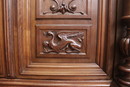 Renaissance style Cabinet in Walnut, France 19th century