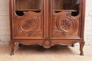 Normandy style Bookcase in Walnut, France 1900