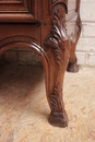 Normandy style Bookcase in Walnut, France 1900