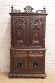 oak breton cabinet