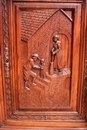 Breton style Cabinet in Oak, France 19th century