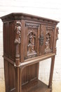 Gothic style Cabinet in Oak, France 19th century