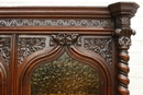 Gothic style Bookcase in Oak, France 19th century