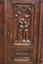 Gothic style Cabinet in Oak, France 19th century