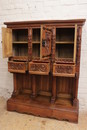 Gothic style Cabinet in Oak, France 19th century