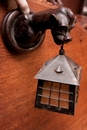 Gothic style Chandelier and wall sconse in Oak, France 19th century