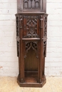 Gothic style Cabinet in Oak, France 19th century