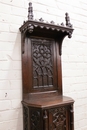 Gothic style Cabinet in Oak, France 19th century