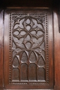 Gothic style Cabinet in Oak, France 19th century