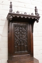 Gothic style Cabinet in Oak, France 19th century