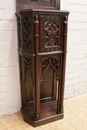 Gothic style Cabinet in Oak, France 19th century