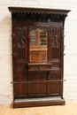 Gothic style Hall tree  in Oak, France 19th century