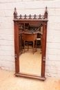 Oak gothic mirror