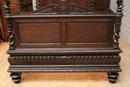 Hunt style Canopy bed in Oak, France 19th century