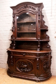 Oak hunt bombe cabinet.