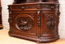 Hunt style Cabinet in Oak, France 19th century