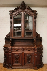 Oak hunt bombe cabinet