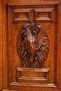 Hunt style Cabinet in Oak, France 19th century