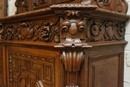 Renaissance style Cabinet in Oak, France 19th century