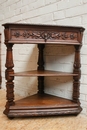 Renaissance style corner in Oak, France 19th century