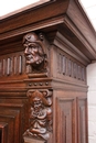 Renaissance style Cabinet in Oak, Belgium 19th century