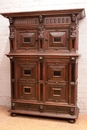 Renaissance style Cabinet in Oak, Belgium 19th century