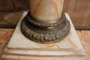 Louis XVI style Pedestal in onyx and bronze, France 19th century