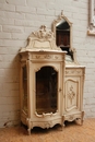 Louis XV style Display cabinet in paint wood, France 19th century