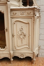 Louis XV style Display cabinet in paint wood, France 19th century