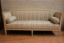 Louis XVI style Sofa in paint wood, France 1900