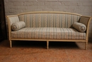 Louis XVI style Sofa in paint wood, France 1900