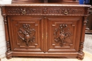 Hunt style Corner cabinets in Oak, France 19th century