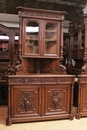 Hunt style Corner cabinets in Oak, France 19th century