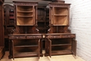 Hunt style Corner cabinets in Oak, France 19th century