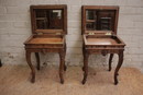 Louis XV/hunt style style End tables in Oak, France 19th century