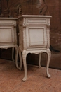 style Nightstands in paint wood, France 19th century