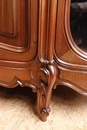 Louis XV style Cabinet in Walnut, Belgium 1900