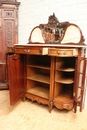 Louis XV style Cabinet in Walnut, Belgium 1900