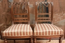 Louis XVI style Chairs in Walnut, France 19th century