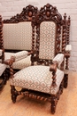 Hunt style Sofa set in Oak, France 19th century