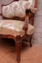 Louis XV style Parlor set in Walnut, France 19th century