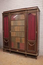 Louis XVI style Bookcase in mahogany and bronze, France 19th century