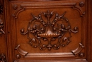 Renaissance style Bookcase in Oak, France 19th century