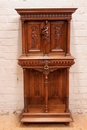 Renaissance style Cabinet in Walnut, France 19th century