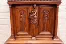 Renaissance style Cabinet in Walnut, France 19th century