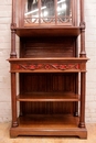 Gothic style Display cabinet in Oak, France 19th century