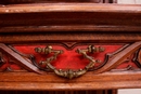 Gothic style Display cabinet in Oak, France 19th century