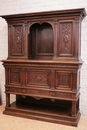 Henri II style Cabinet in Walnut, France 19th century