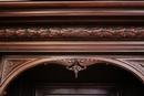 Henri II style Cabinet in Walnut, France 19th century